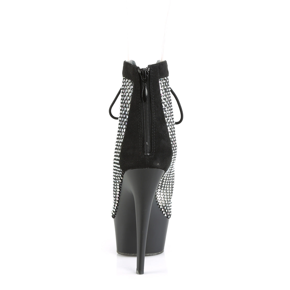 Pleaser  Botines DELIGHT-600-33RM BLK Faux Suede-RS Malla / BLK MATE