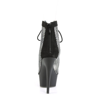 Pleaser  Botines DELIGHT-600-33RM BLK Faux Suede-RS Malla / BLK MATE