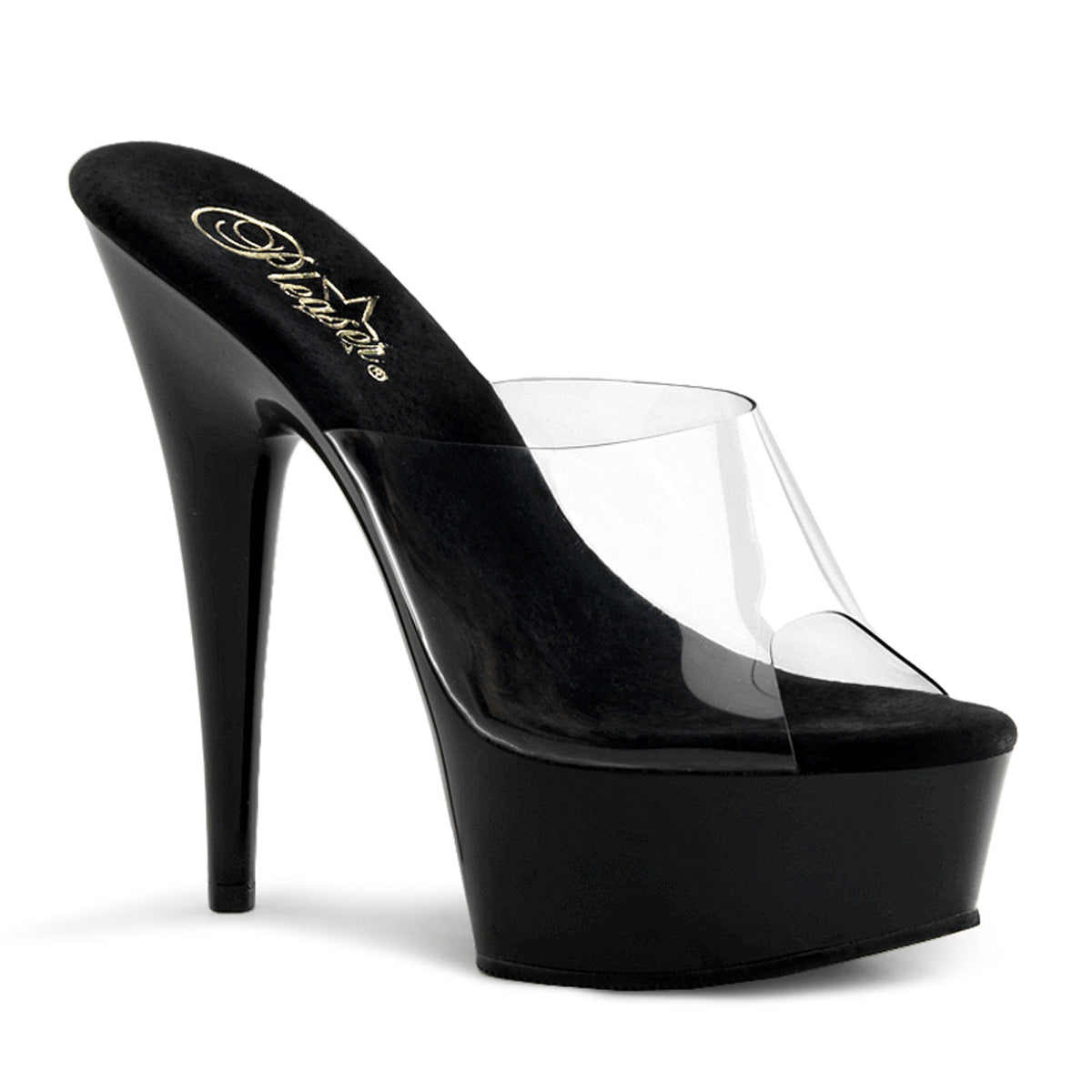 Pleaser Sandalias para mujer DELIGHT-601 clr / blk