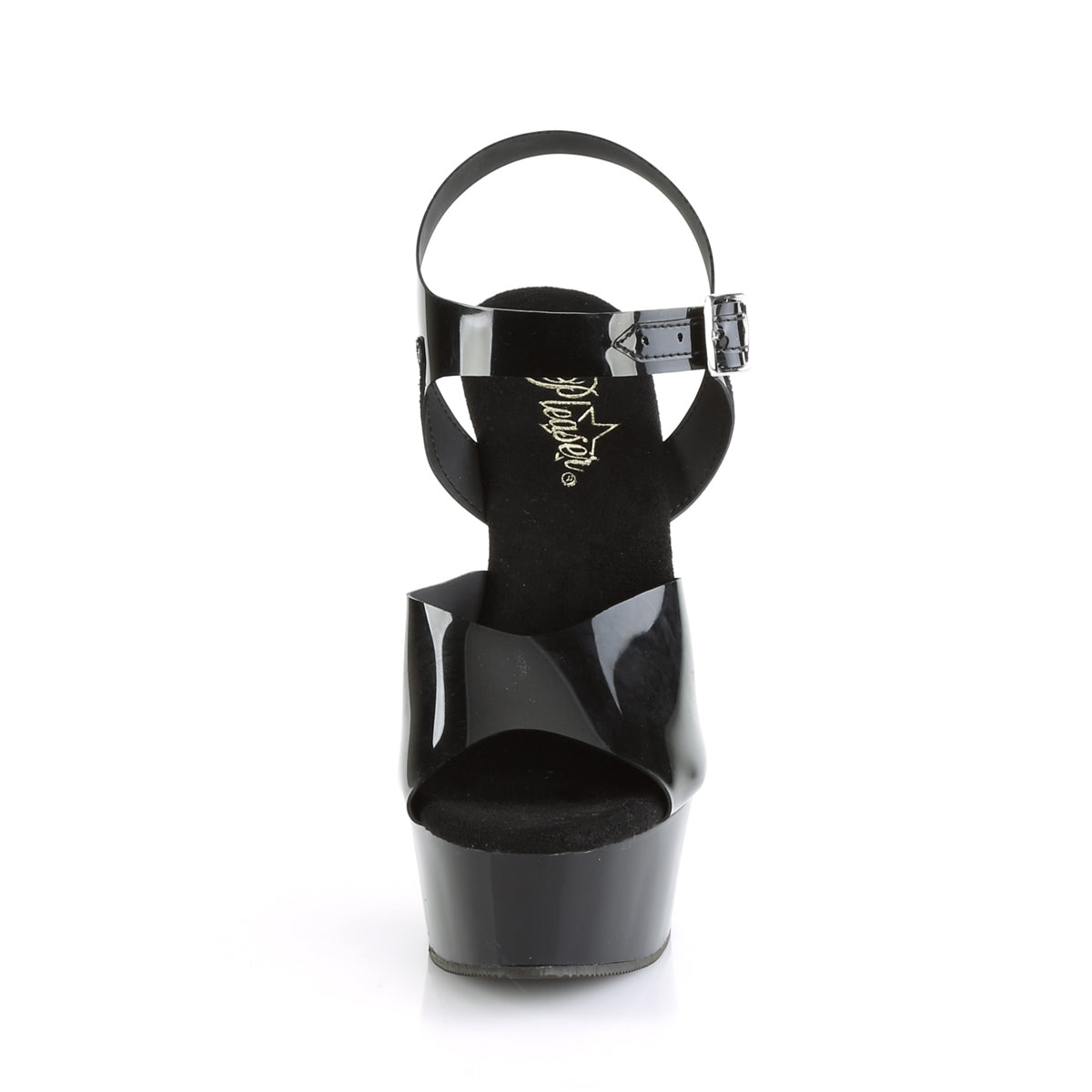 Pleaser Sandalias para mujer DELIGHT-608n Blk (gelatina) TPU / BLK