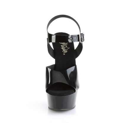 Pleaser Sandalias para mujer DELIGHT-608n Blk (gelatina) TPU / BLK