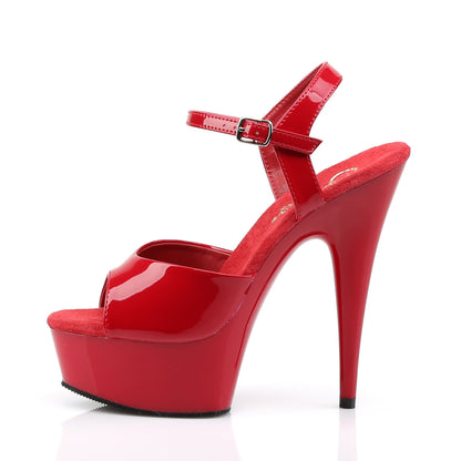 Pleaser Womens Sandals DELIGHT-609 Red Pat/Red