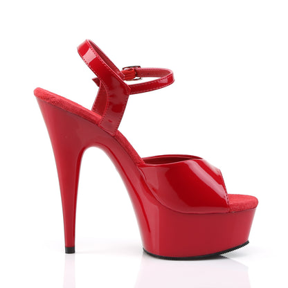 Pleaser Womens Sandals DELIGHT-609 Red Pat/Red