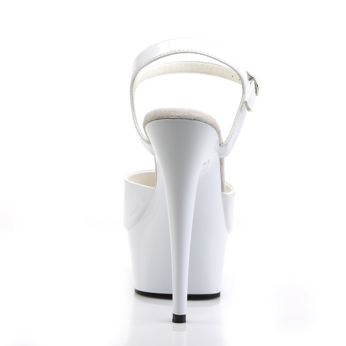 Pleaser Womens Sandals DELIGHT-609 Wht Pat/Wht