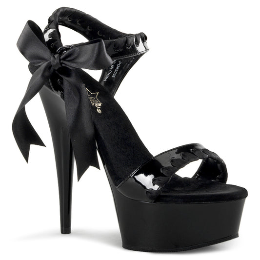 Pleaser Womens Sandals DELIGHT-615 Blk/Blk
