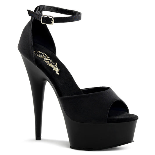 Pleaser Womens Sandals DELIGHT-618PS Blk Potosoie/ Blk Matte