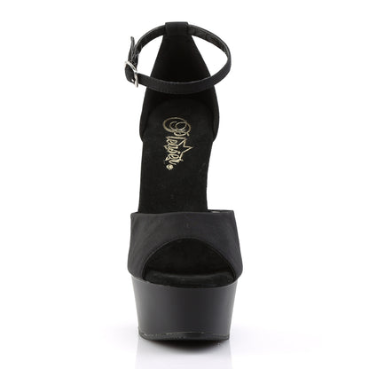 Pleaser Womens Sandals DELIGHT-618PS Blk Potosoie/ Blk Matte