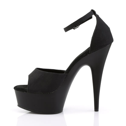 Pleaser Womens Sandals DELIGHT-618PS Blk Potosoie/ Blk Matte
