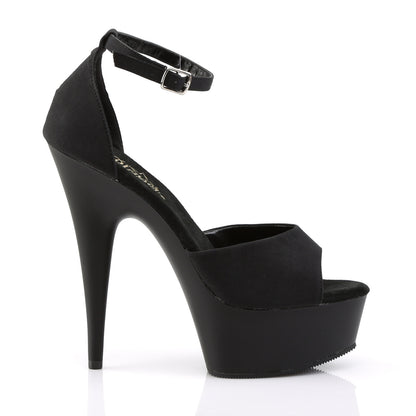 Pleaser Womens Sandals DELIGHT-618PS Blk Potosoie/ Blk Matte