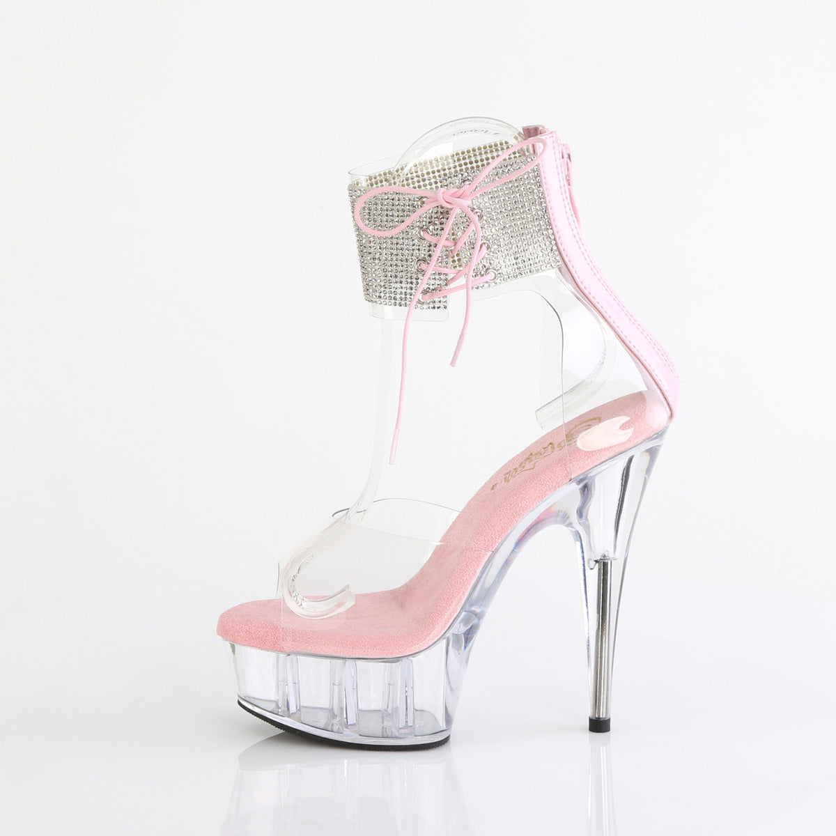 Pleaser   DELIGHT-624RS Clr-B. Pink/Clr