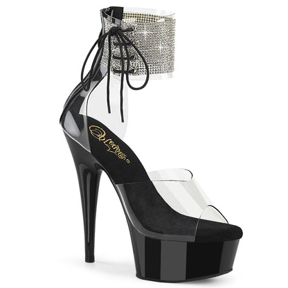 Pleaser   DELIGHT-624RS Clr/Blk