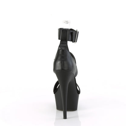 Pleaser   DELIGHT-629 Blk Faux Leather/Blk Matte