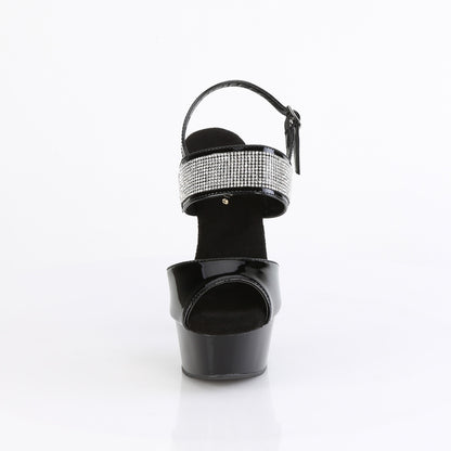 Pleaser   DELIGHT-639 Blk Pat/Blk