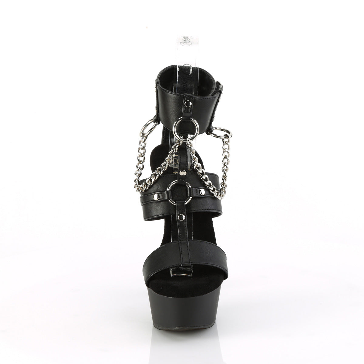 Pleaser   DELIGHT-661 BLK Faux Leather/Blk Matte