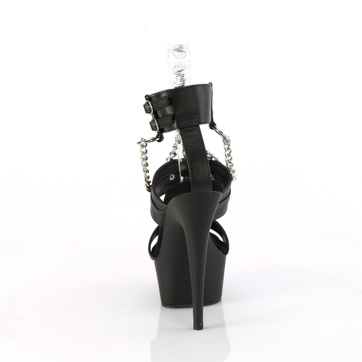 Pleaser   DELIGHT-661 BLK Faux Leather/Blk Matte
