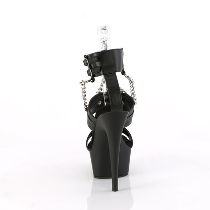 Pleaser   DELIGHT-661 BLK Faux Leather/Blk Matte