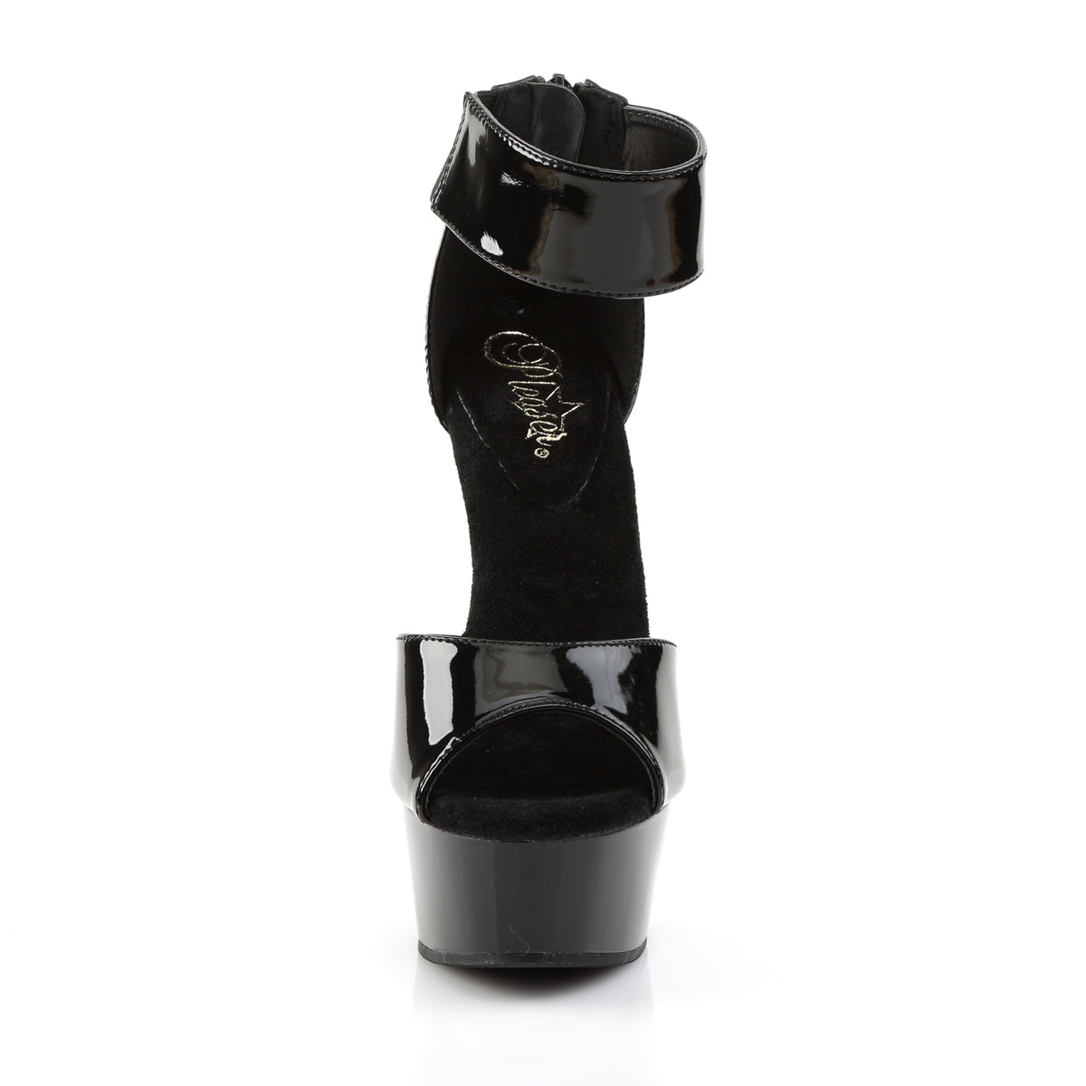 Pleaser Sandalias para mujer DELIGHT-670-3 BLK / BLK