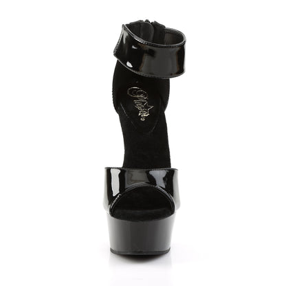Pleaser Sandalias para mujer DELIGHT-670-3 BLK / BLK