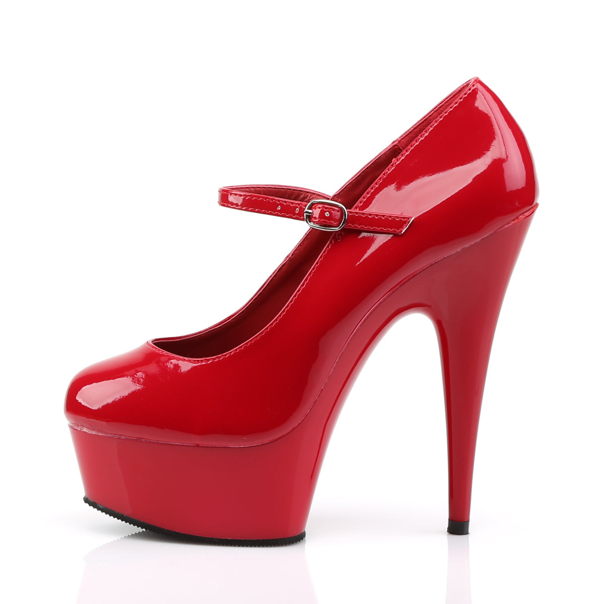 Pleaser Sandalias para mujer DELIGHT-687 rojo / rojo