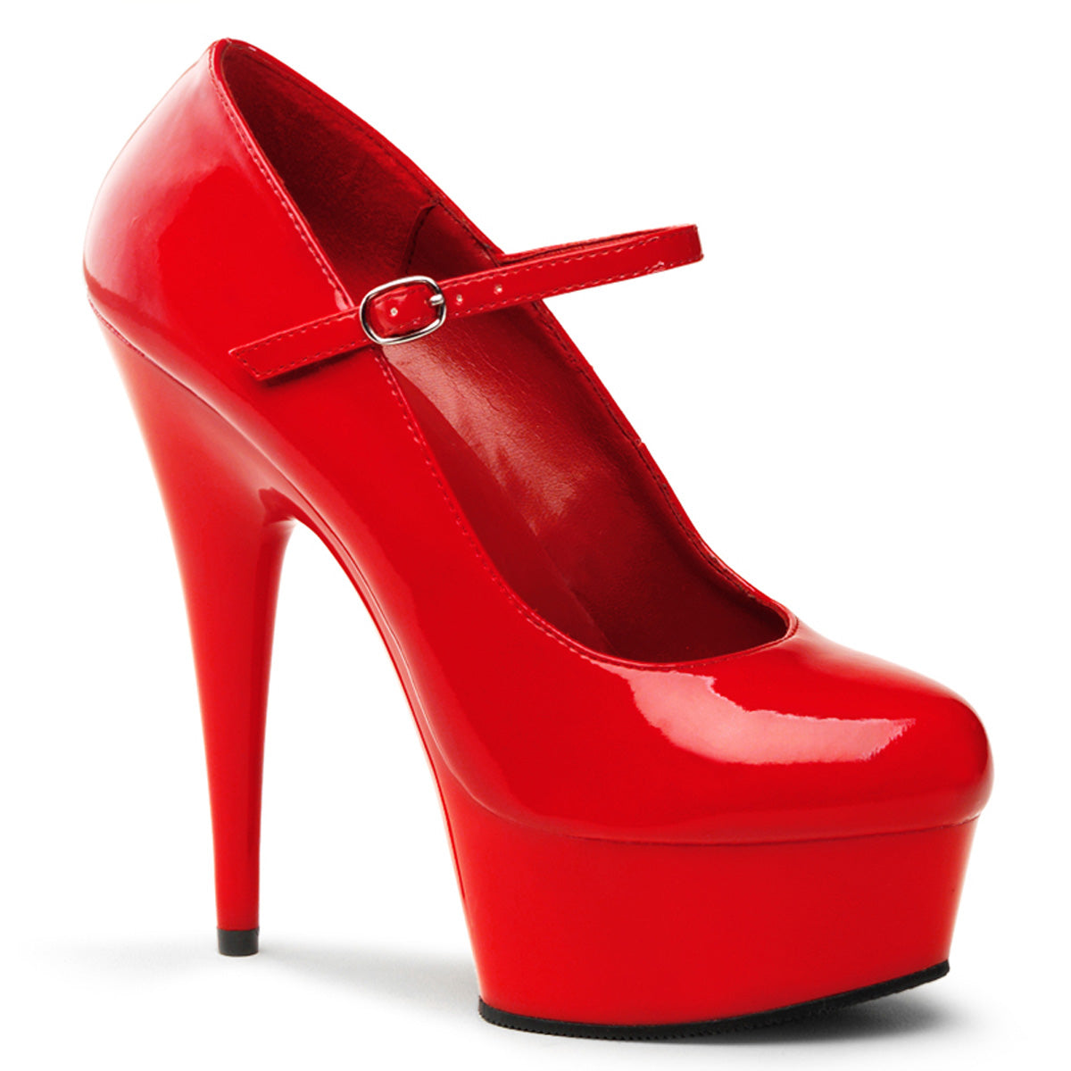 Pleaser Sandalias para mujer DELIGHT-687 rojo / rojo