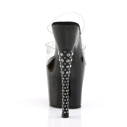 Pleaser  Sandals DIAMOND-702 Clr/Blk