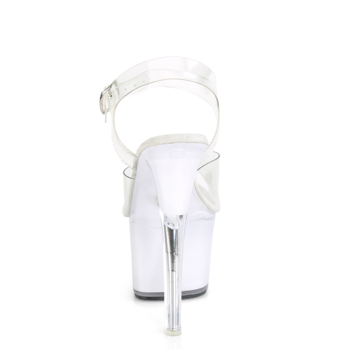 Pleaser Sandalias para mujer DISCOLITE-708 clr / brillo blanco