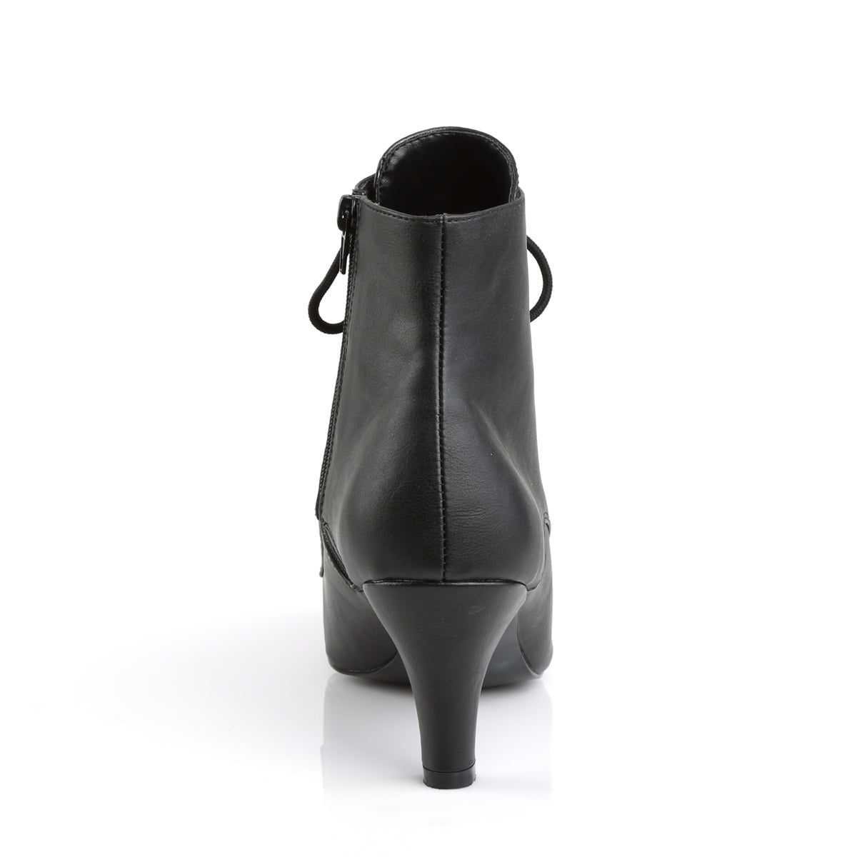 Pleaser Pink Label Botas de tobillo para mujer DIVINE-1020 Blk Faux Cuero
