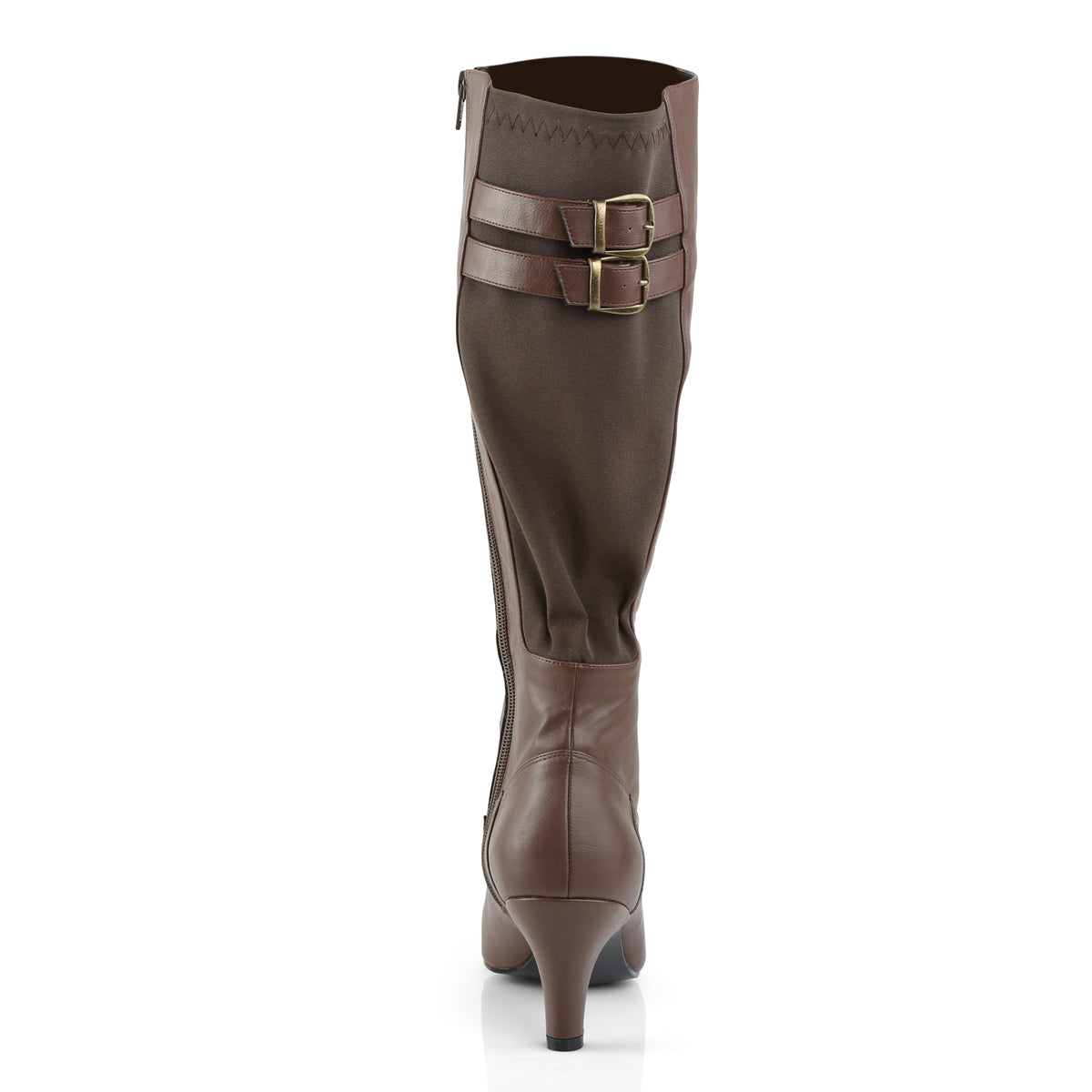 Pleaser Pink Label Botas de mujer DIVINE-2018 Brown Faux Cuero