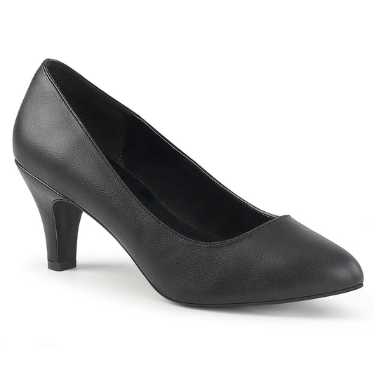 Pleaser Pink Label Bombas para mujer DIVINE-420 Blk Faux Cuero