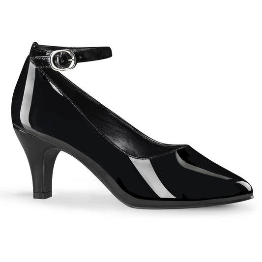 Pleaser Pink Label Bombas para mujer DIVINE-431 BLK PAT