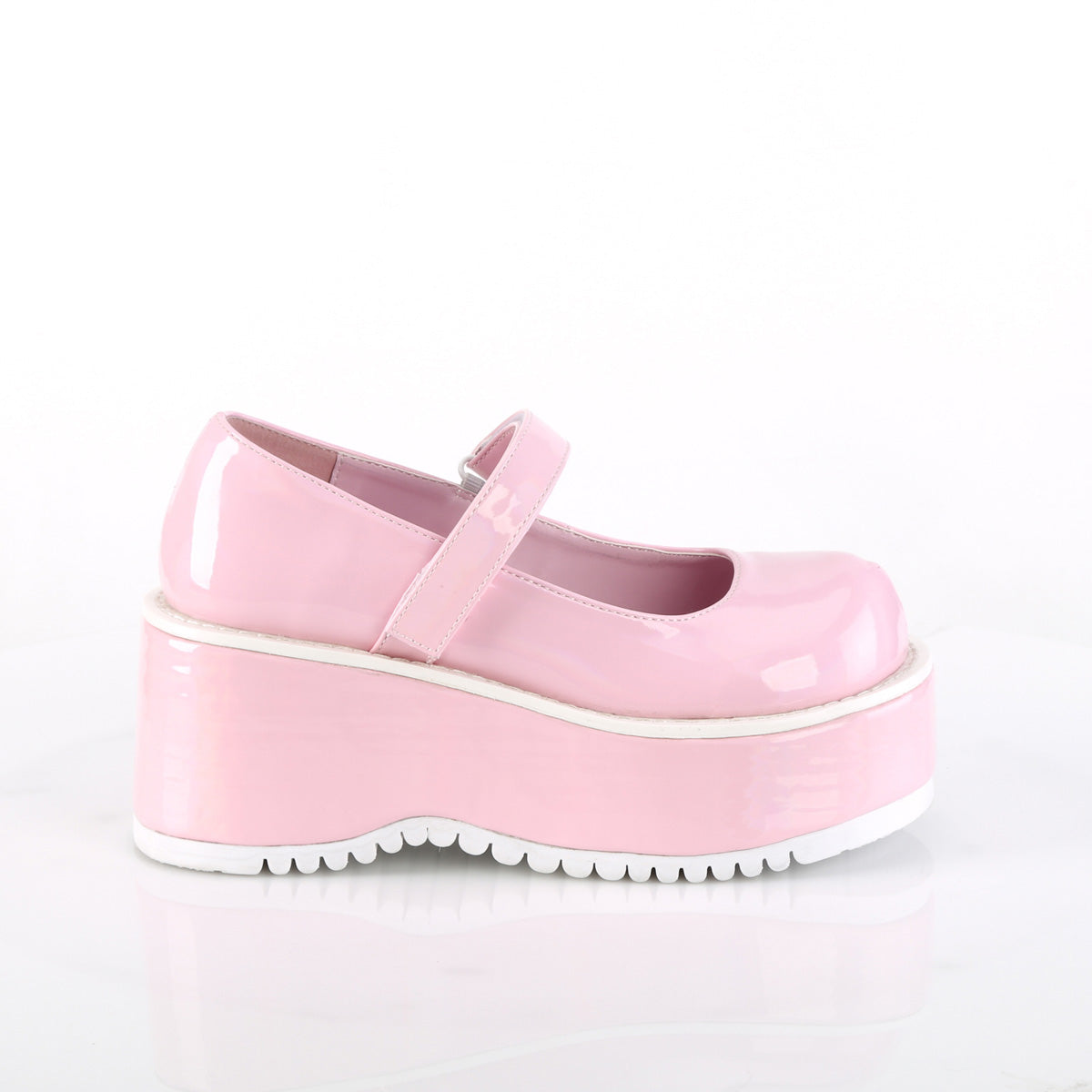 DemoniaCult  Pumps DOLLIE-01 B. Pink Holo Pat
