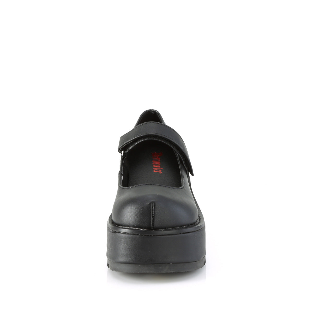 DemoniaCult Bombas de mujer DOLLIE-01 BLK de cuero vegano