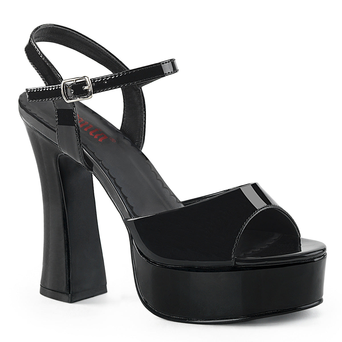 DemoniaCult Sandalias para mujeres DOLLY-09 Blk Pat