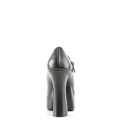 DemoniaCult Bombas de mujer DOLLY-50 Blk Leather Vegan