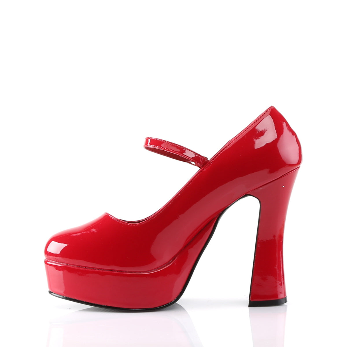 DemoniaCult Bombas de mujer DOLLY-50 Pat rojo