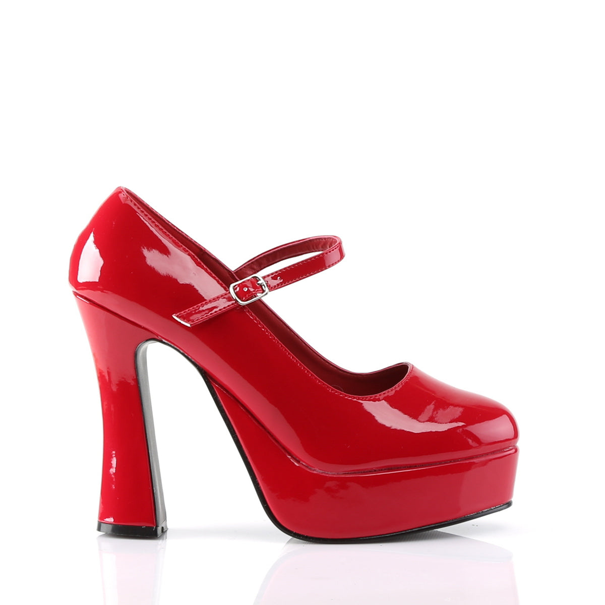 DemoniaCult Bombas de mujer DOLLY-50 Pat rojo