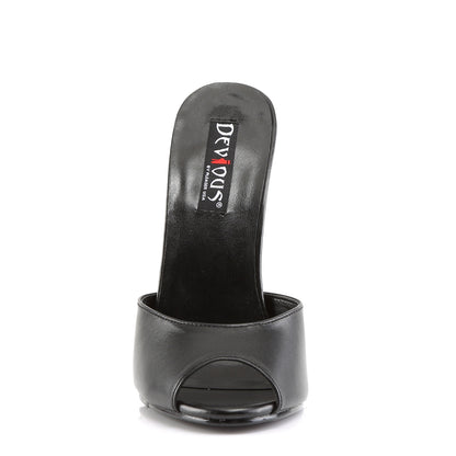 Devious Sandalias para mujer DOMINA-101 cuero blk