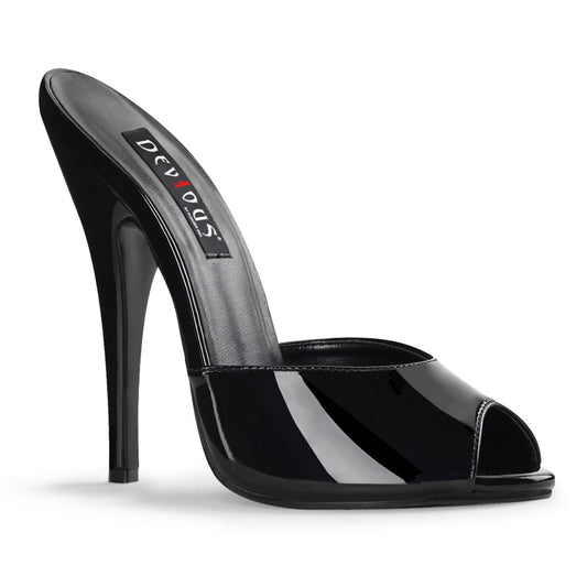 Devious Sandalias para mujer DOMINA-101 BLK PAT