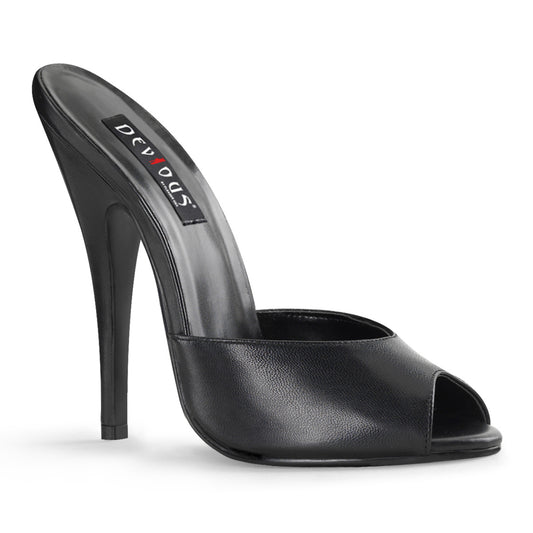 Devious Sandalias para mujer DOMINA-101 cuero blk