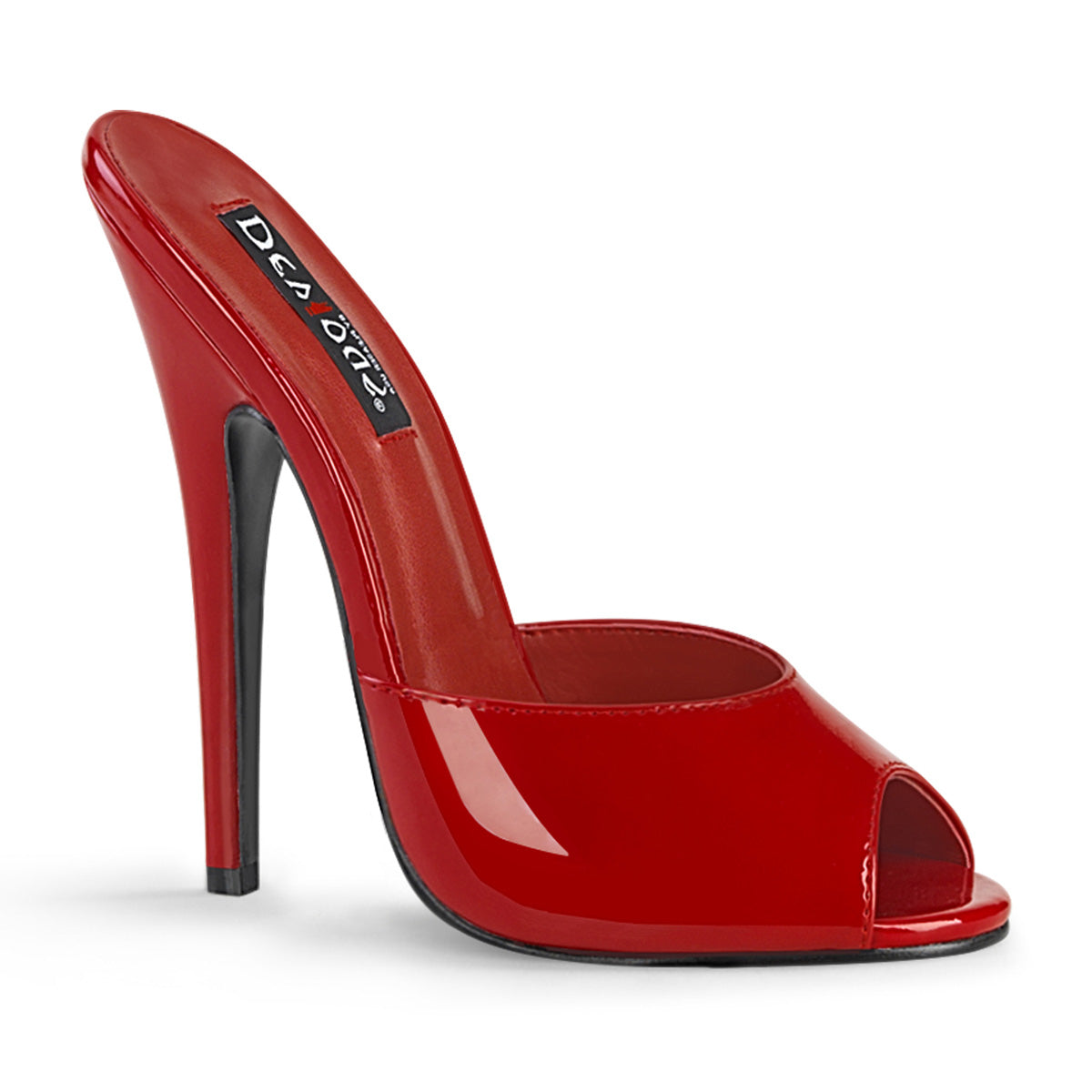 Devious Womens Sandals DOMINA-101 Red Pat