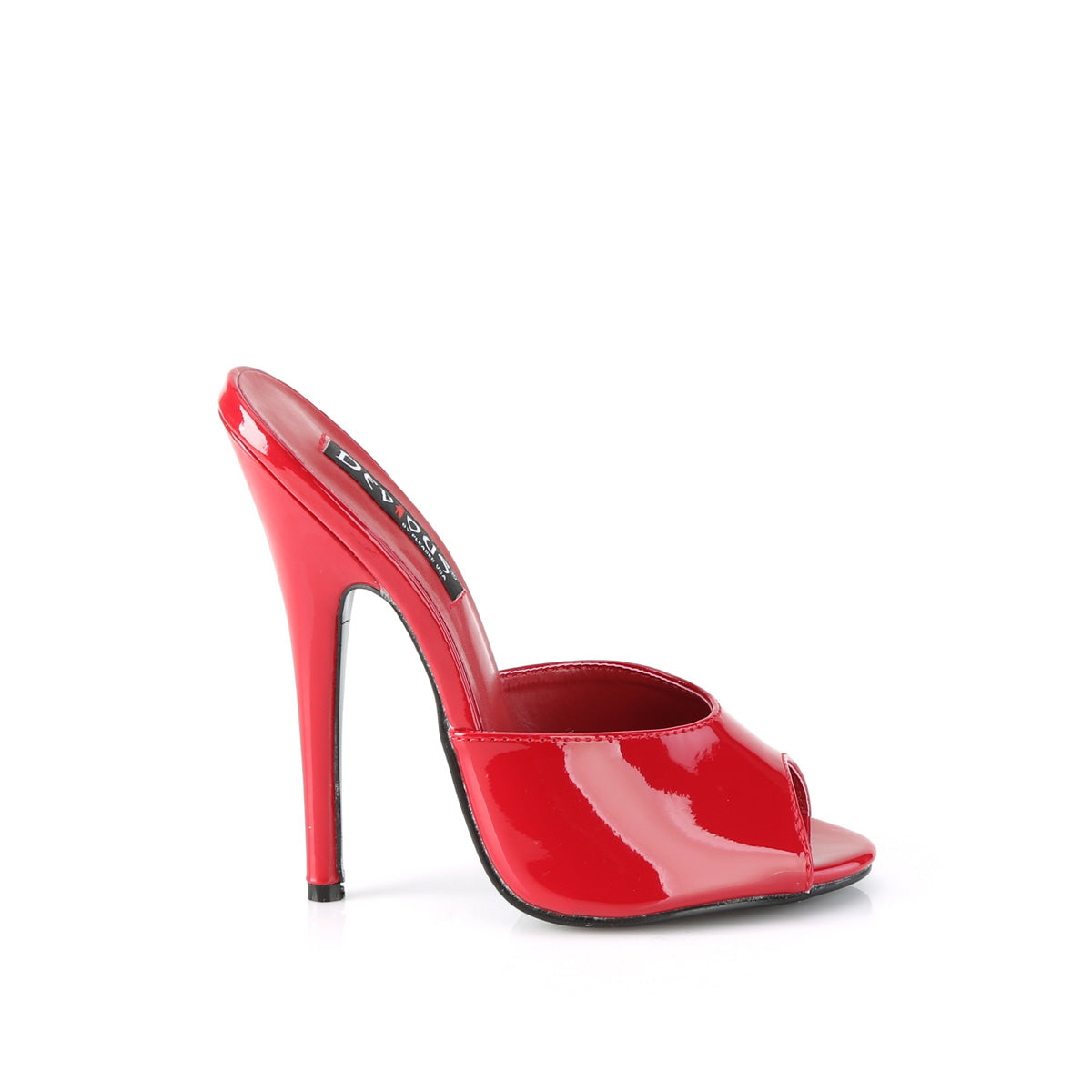Devious Womens Sandals DOMINA-101 Red Pat