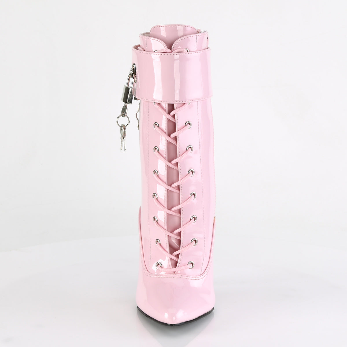 Devious Botas de tobillo para mujer DOMINA-1023 B. PAT rosa