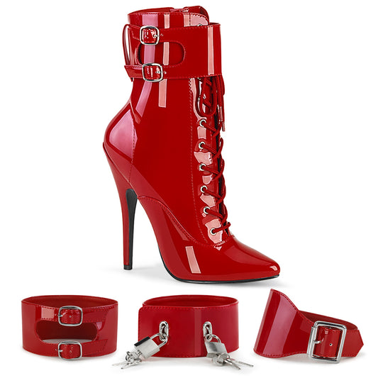 Devious  Botines DOMINA-1023 Red Pat