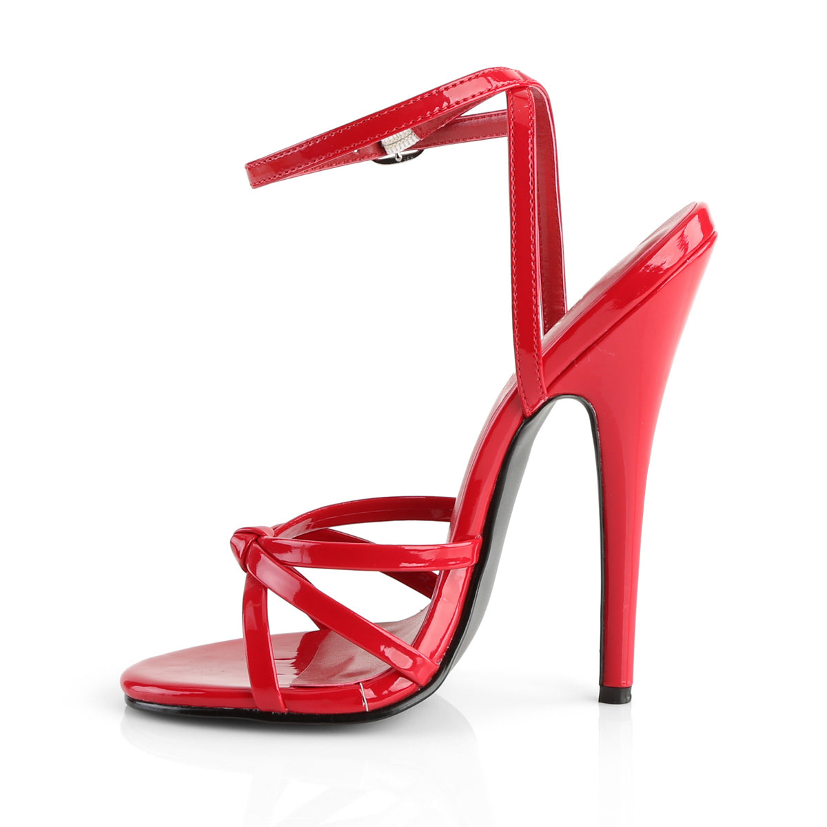 Devious Sandalias para mujer DOMINA-108 Red Pat