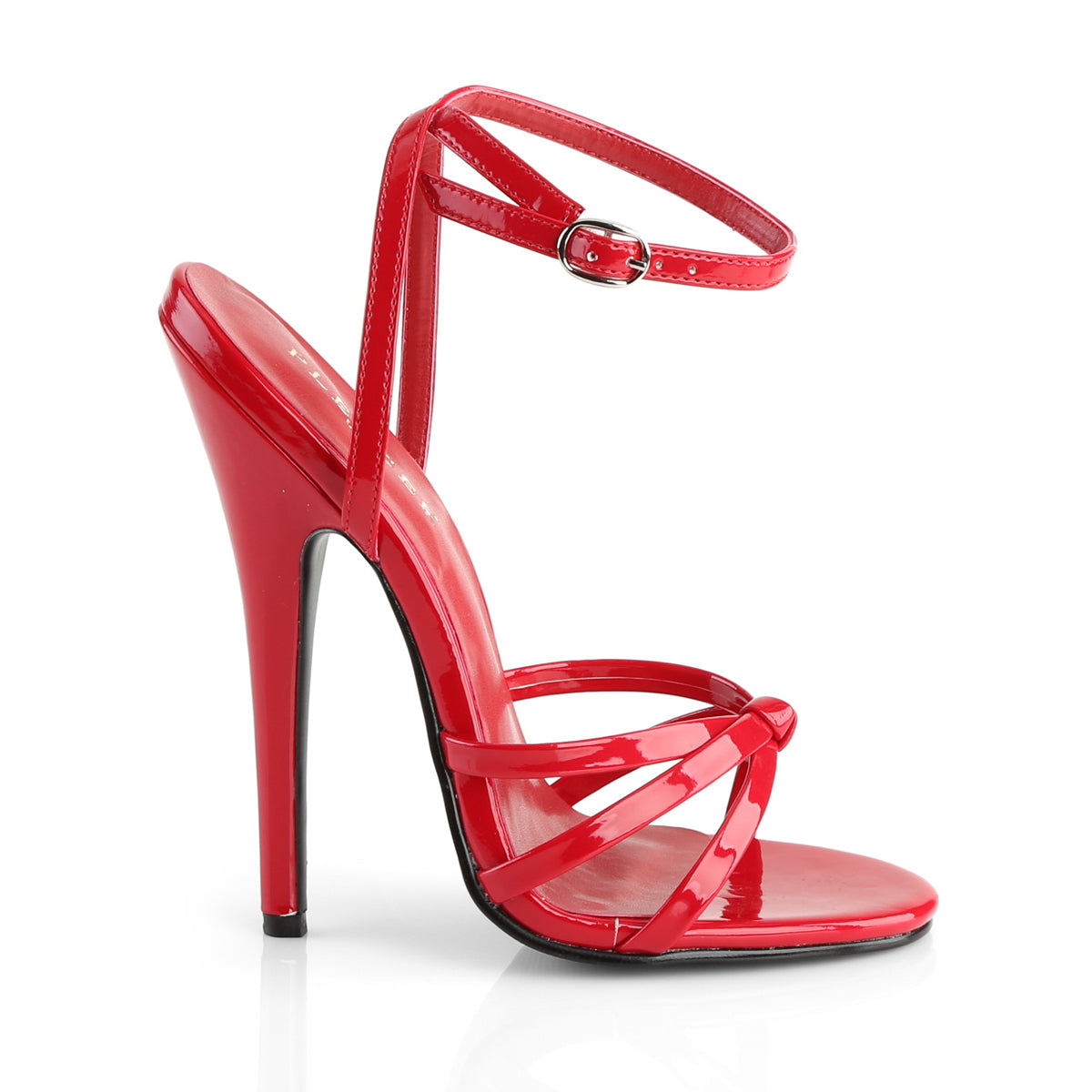 Devious Sandalias para mujer DOMINA-108 Red Pat