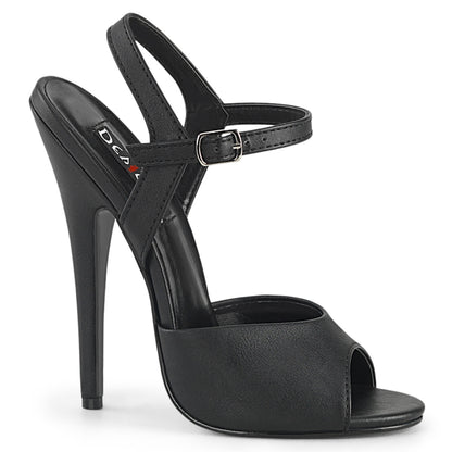 Devious   DOMINA-109 BLK Faux Leather