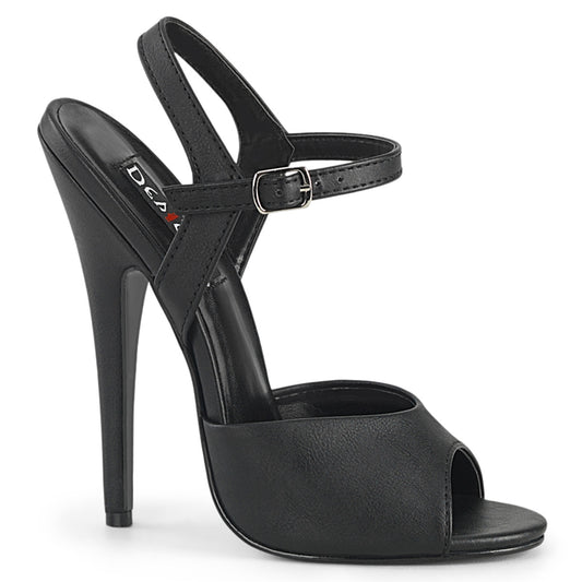 Devious   DOMINA-109 BLK Faux Leather
