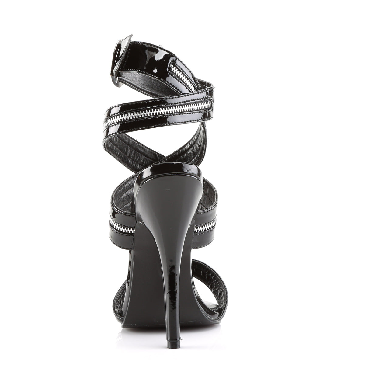 Devious Womens Sandals DOMINA-119 Blk Pat