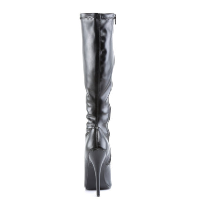Devious Botas de mujer DOMINA-2000 blk str pu