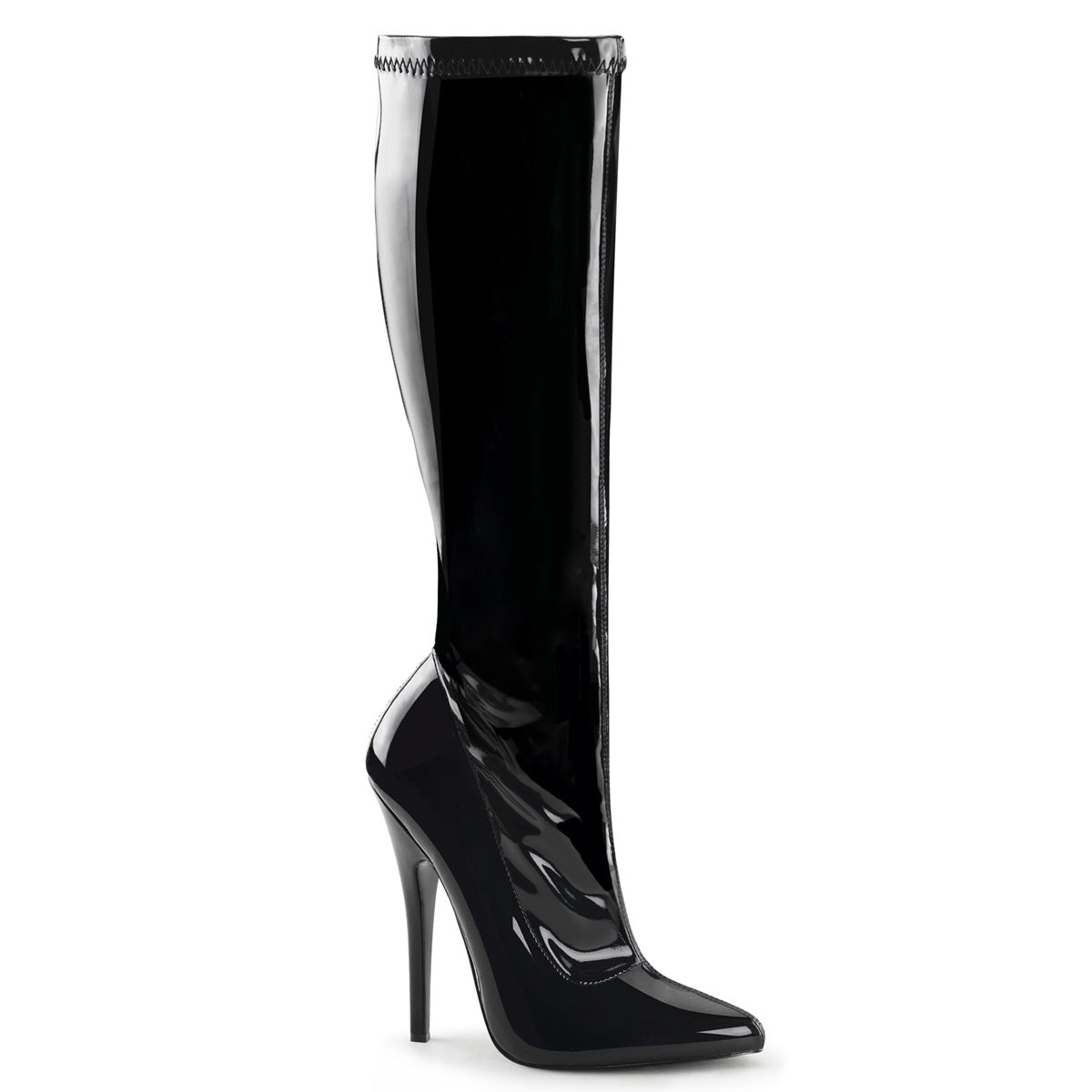 Devious Botas de mujer DOMINA-2000 BLK STR PAT